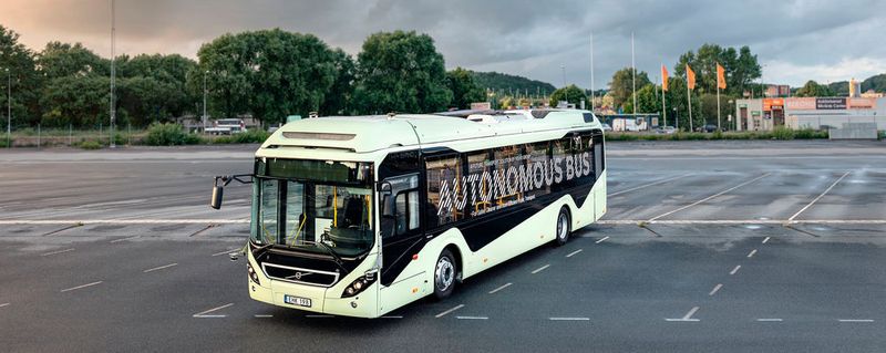Volvos automatisierter Bus ist ein Prototyp, der in den nächsten Jahren in verschiedenen Forschungsprojekten zum Einsatz kommen soll.