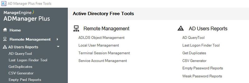 Zahlreiche kostenfreie Tools erleichtern den Umgang mit Active Directory – eine große Sammlung bietet MicroNova mit den ManageEngine-Tools an.