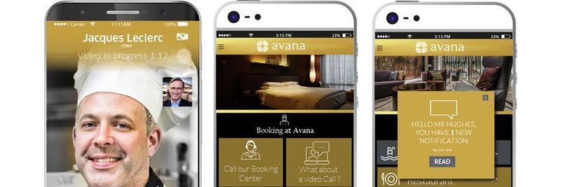 Die Rainbow-App von ALE vernetzt Hotelgäste und -mitarbeiter.
