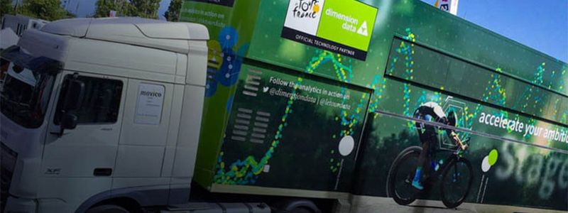 Im Zentrum der Lösung steht beziehungsweise fährt ein „Big Data“-LKW.