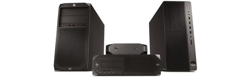Neben den drei Workstations „Z2 Min“i, „Z2 SFF“ und „Z2 Power“ bringt HP noch eine Workstation Edition des „Elitedesk 800“. Alle sind mit „Core“- oder „Xeon-E“-Prozessoren der „Coffee-Lake“-Generation bestückt.