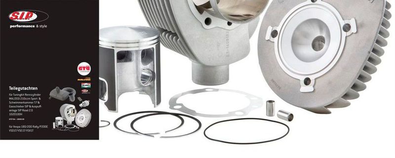 Der SIP Scootershop bietet ab sofort legale Tuning-Kits für Vespa-Roller an.