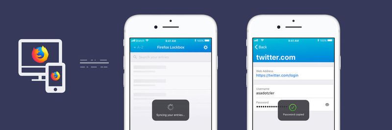 Firefox Lockbox hilft bei der Synchronisierung von Anmeldedaten zwischen PC und Apple iOS-Geräten.