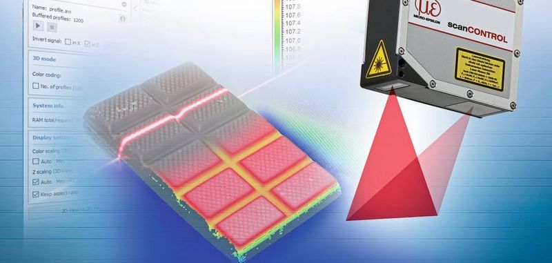 Durch die Integration eines modernen Laser-Scanners von Micro-Epsilon in die Fertigungslinie lassen sich verschiedene Schokoladenprodukte mittels berührungsloser Highspeed-Messung effizient und in Echtzeit auf geometrische Merkmale kontrollieren.