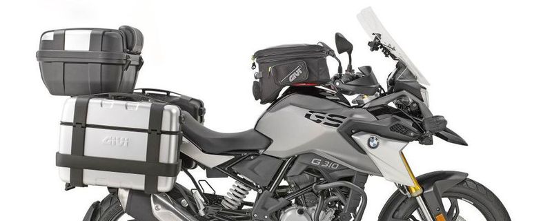 Die BMW G 310 GS (Bj. 2017-2018) mit der gesamten Ausstattung von Givi.