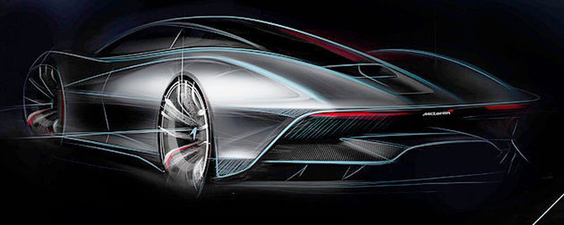 Der McLaren Speedtail ist Hybrid-angetrieben und bietet Platz für drei Personen.