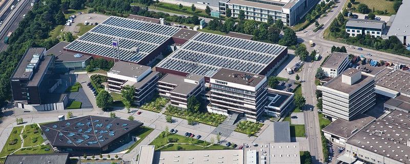 Trumpf hat mit Wirkung zum 1. August 2018 die Teufel Solutions AG erworben. Im Bild der Trumpf-Firmensitz in Ditzingen.