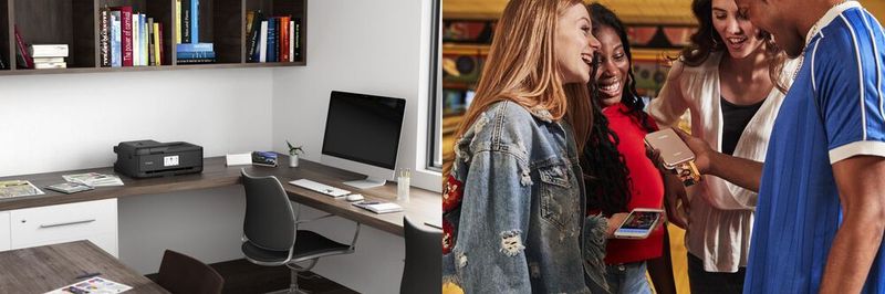 Für das Büro oder das Home Office sind die Pixma-Multifunktionsdrucker bestimmt. Der Canon Zoemini ist ein Sofortbilddrucker für unterwegs.