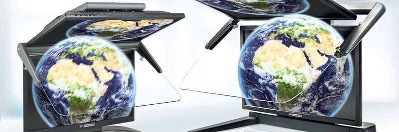 Der passive Stereo-Monitor 3D-Pluraview ist ab sofort in zwei Gehäuseformen und drei Auflösungen (Full-HD, 2,5K oder 4K) erhältlich.