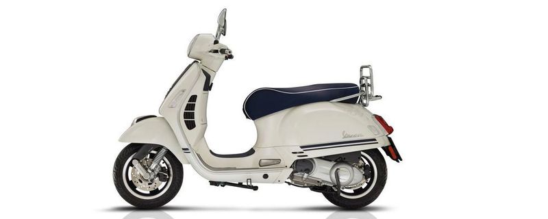 Die Vespa GTS als Sondermodell Yacht Club.