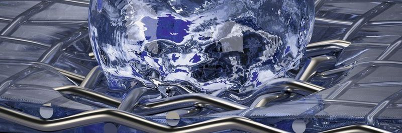 Dank Simulation und gemessenem Bubble-Point-Druck kann GKD für jedes Gewebe die größte Pore bestimmen. Im Bild die Visualisierung eines Blasendurchbruchs beim Bubble-Point-Test.