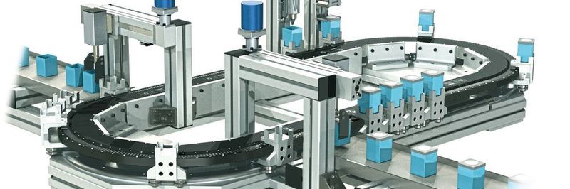 Ein Anwendungsbeispiel für das lineare Führungssystem 1-Trak von Hepco Motion, angepasst auf das Beckhoff XTS.