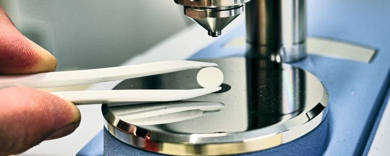 Der feste Elektrolyt dient als stabiles Trägermaterial für die Elektroden, die derzeit beidseitig per Siebdruck-Verfahren aufgetragen werden.
