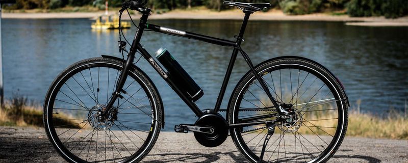 Wäre Ihnen das aufgefallen? Dieses Fahrrad wurde mit Hilfe des Nachrüstsatzes Pendix zum Pedelec aufgepeppt.