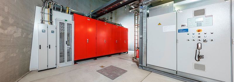 Das eckoge im Runden: So sieht der Prototyp des ersten Rechenzentrums in einer Windkarftanlage aus. Der weitere Ausbau sieht mehr Stockwerke vor.