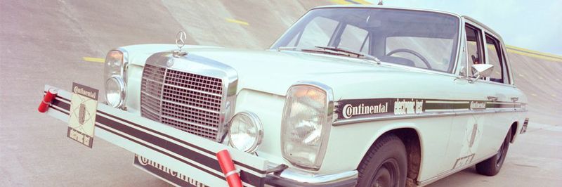 1968 fuhr bereits auf dem Reifentestgelände von Continental ein fahrerloses Auto, um die Reifen zu testen.
