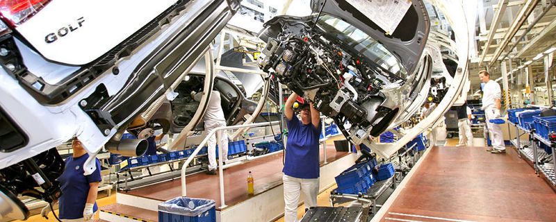 Golf-Produktion im VW-Werk Wolfsburg.