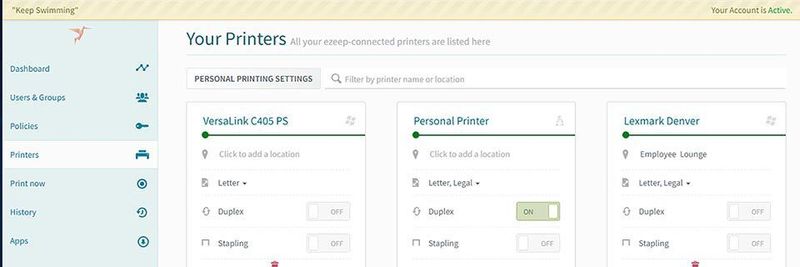 In ezeep kann jetzt Pull Printing mit Personal Printing genutzt werden.