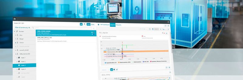 Über die MindSphere Applikation Manage MyMachines erhalten Maschinenhersteller und -betreiber cloudbasiert einen Einstieg in das Thema Condition Monitoring und einen Überblick über die wichtigsten Daten und Betriebszustände angebundener Maschinen.