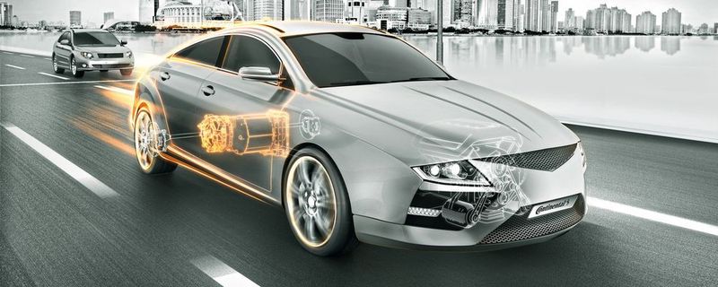 Hochvolt-Komponenten von Continental treiben Hybrid- und Elektrofahrzeuge an.
