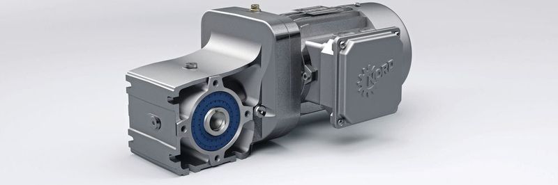 Die neuen zweistufigen Nordbloc.1 Kegelradgetriebe mit 50 Nm stellen laut Hersteller eine hocheffiziente Alternative zu Schneckengetrieben dar.