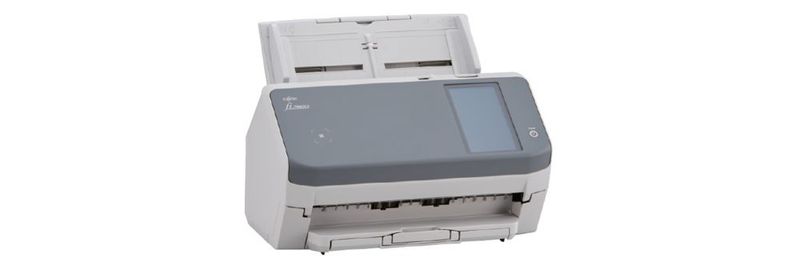 Der Fujitsu fi-7300NX scannt bis zu 60 Seiten pro Minute. Er kann über einen Touchscreen direkt am Gerät gesteuert werden und unterstützt eine Anmeldung via NFC.