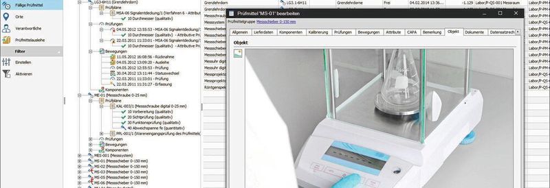 Abb. 1: Zu den Aufgabenbereichen eines LIMS gehört auch die Planung, Verwaltung, Überwachung und Kalibrierung von Laborgeräten.