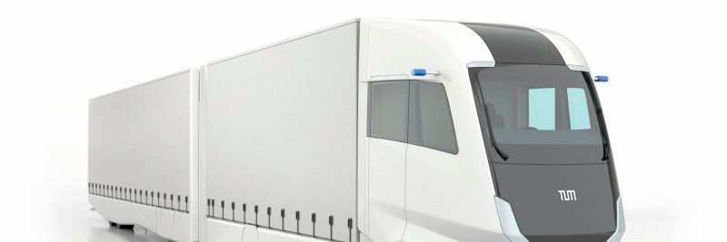 Wissenschaftler der TUM haben im Projekt „Truck2030“ ein Konzept für den Lkw der Zukunft erarbeitet.