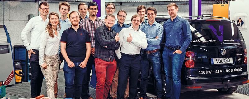 Das Team von Volabo entwickelt einen E-Motor: Aktuell hat das Start-up zwölf Mitarbeiter und sitzt in Ottobrunn bei München.