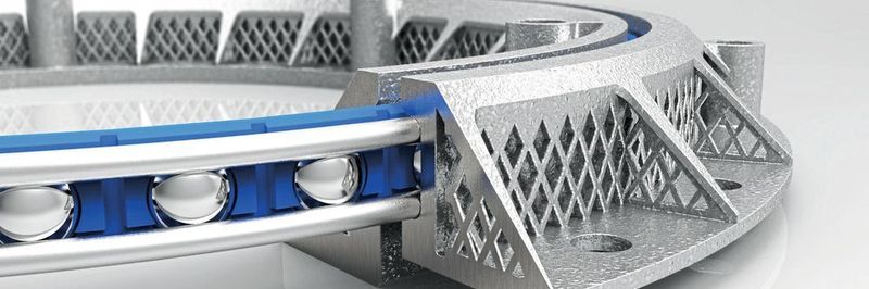Leichtbaulager können mithilfe von 3D-Druck das Gewicht im Vergleich zu herkömmlichen Wälzlagern um 90 % reduzieren.
