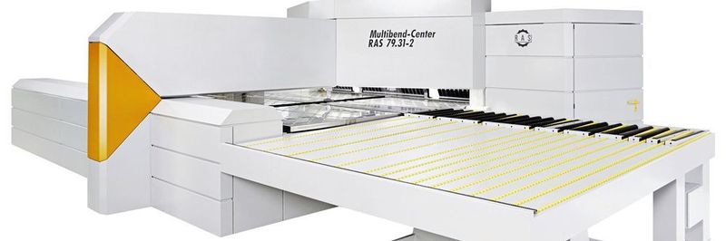 Das RAS-Multibend- Center ist ein hochautomatisiertes Blechbiegezentrum, hier als CAD-Modell.