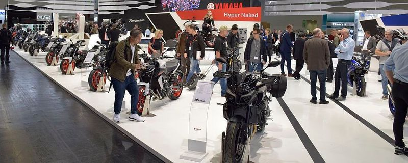 Wo nicht gerade eine Pressekonferenz stattfand, blieb der Andrang aus – hier auf dem Yamaha-Stand.