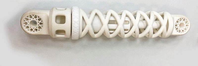 komplex geformter, 3D-gedruckter Stoßdämpfer