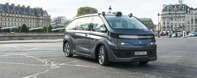 Das „Autonom Cab“ von Navya in Paris.