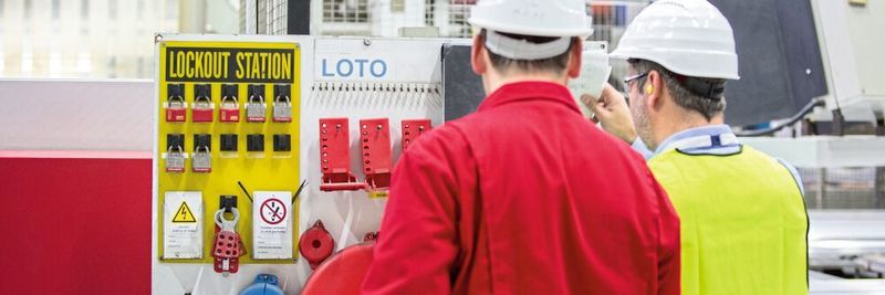 Das LOTO-Verfahren macht die Instandhaltung von Maschinen und Anlagen sicher, denn hierbei passieren prozentual mehr tödliche Arbeitsunfälle als in der Produktion.