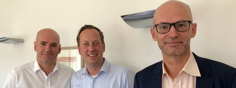 Die Partner: (v.l.n.r.): Christoph Stulz, Director Export Sales Stulz GmbH, Nicolas Röhrs, CEO Cloud&Heat Technologies GmbH , und Oliver Stulz, Managing Director Stulz GmbH.