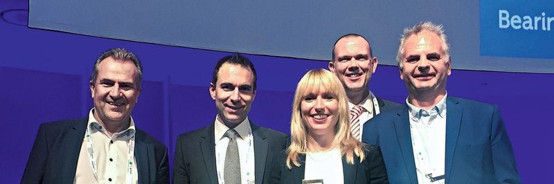 Die Gewinner bei der Preisvergabe: Paul König, Markus Geiger, Dr. Susanne Seibert, Martin Fechtelhoff, Roland Krebs