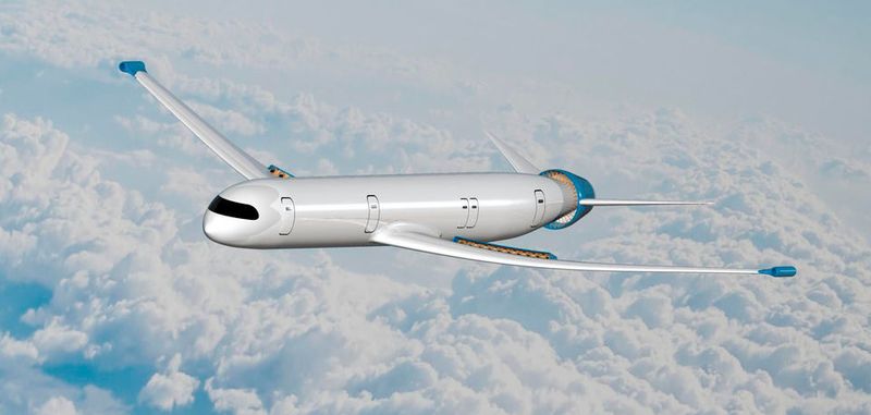 Das Konzept der TU München zeigt, wie das umweltfreundliche Fliegen von Morgen aussehen könnte.