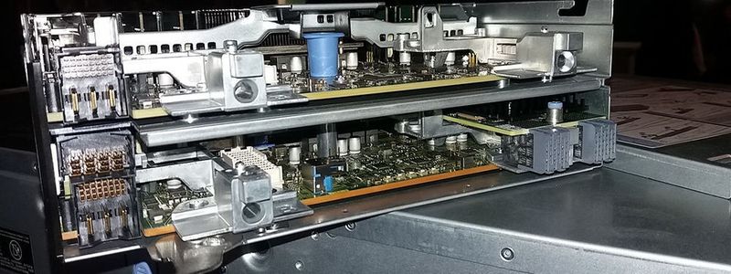 Das neue Blade-System „Poweredge MX“; allein das Chassis wiegt 40 Kilogramm.