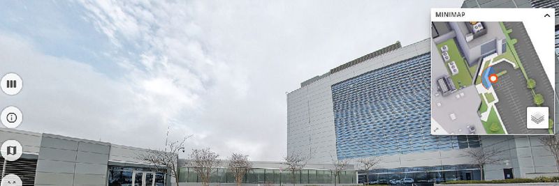 Concept3D bietet für ein neues Rechenzentrum von Coresite in Reston, Virginia, virtuelle Rundgänge an