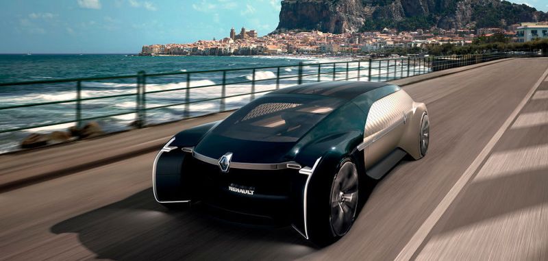 Der EZ-ULTIMO von Renault: die Vision eines voll vernetzten, voll automatisierten und batterieelektrischen Robo-Cars der Luxusklasse.