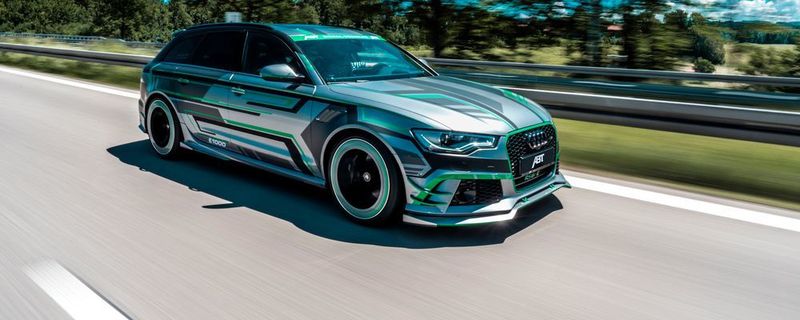 Der Prototyp Abt Audi RS 6-E hat eine Systemleistung von 1.018 PS und 1.291 Newtonmetern.
