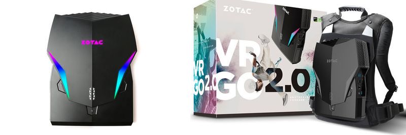 Die zweite Version des Zotac-Rucksack-Rechners für VR-Anwendungen ist etwas kompakter geworden und wartet mit einem schnelleren Prozessor auf.