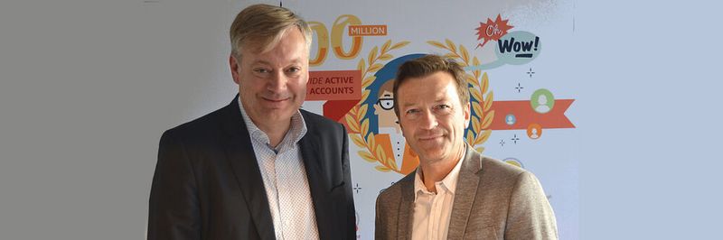 Frank Strecker (l.), Cloud-Chef bei T-Systems, und AWS-Geschäftsführer Klaus Bürg adressieren gemeinsam das Marktsegment der Großkunden.