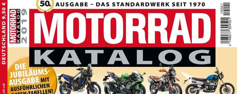 Kommt zum 50. Jubiläum mit 326 extra starken Seiten: der „Motorrad-Katalog“ 2019.
