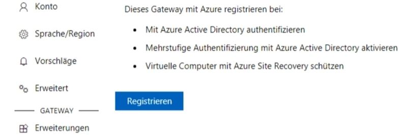 Windows Admin Center und Microsoft Azure