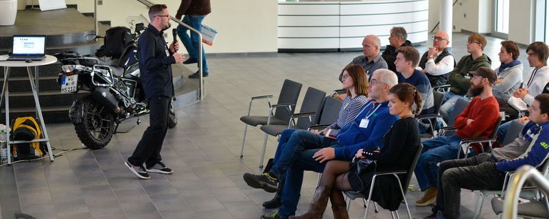 Lasse Andrees von Trainmobil stellte die Bike-Diagnose mit drei verschiedenen Testern an einer BMW R 1200 GS vor.