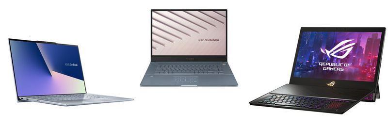 Exteme auf der CES: Asus zeigt neben den superflachen Notebooks der Zenbook- und Studiobook-Serien auch das gewaltige Gaming-Detachable Mothership GZ700 mit Geforce RTX 2080.