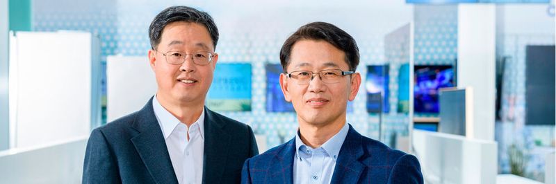 Die Samsung Electronics GmbH erhält mit Sangho Jo (rechts) und Willem Kim (links) ein neues Führungsteam.