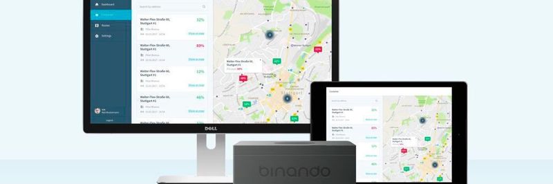 Einmal stündlich misst Sensormodul per Ultraschallsignal, wie voll der Behälter ist. Bei Erreichen der Kapazitätsgrenze wird in einer Backend-Plattform ein Sammelauftrag ausgelöst. Die Abholroute wird dann mit einem Algorithmus, der Verkehrs- und Wetterdaten berücksichtigt, geplant und per App an das Smartphone oder Tablet des Fahrers gesendet.